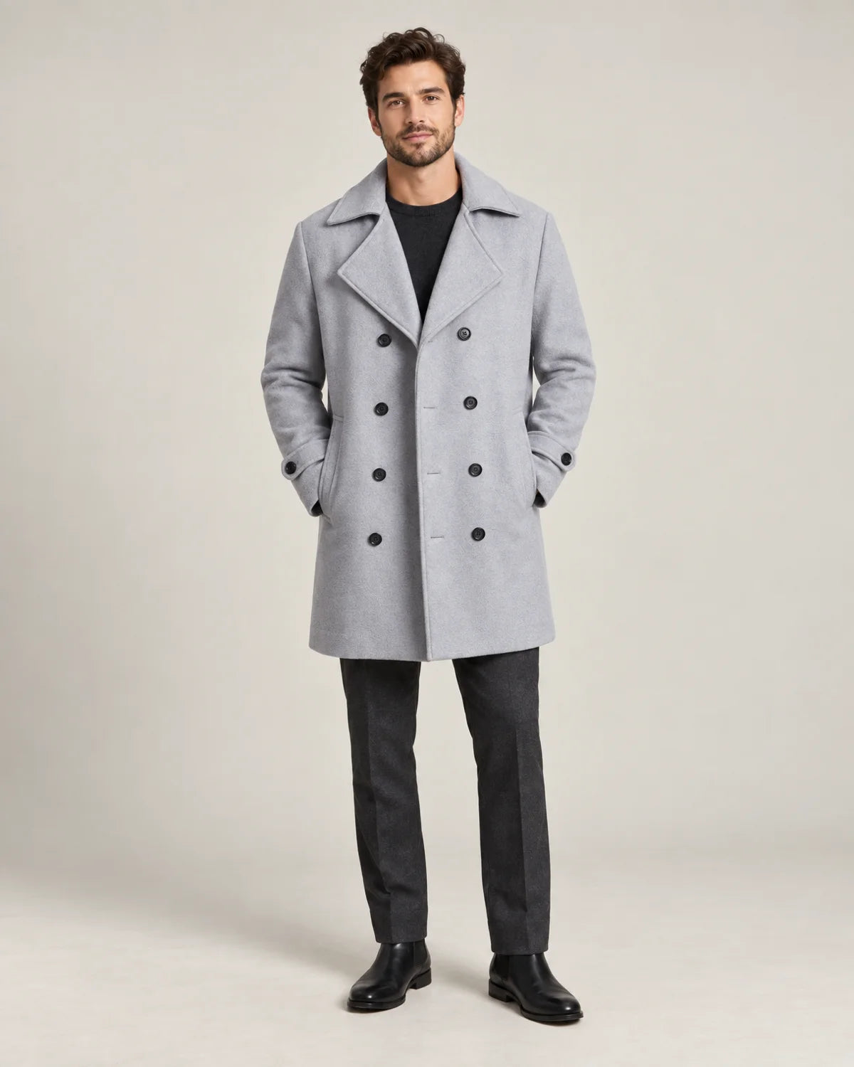 Merritt - Men's Coats in Light Grey