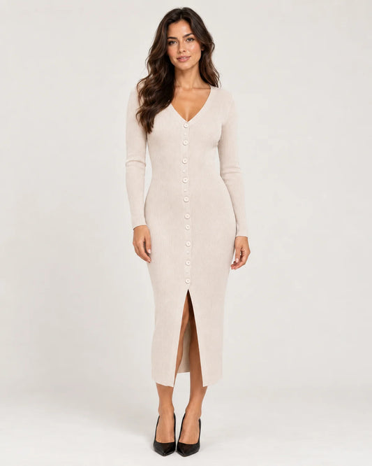 Florence - Women's Dress in Beige