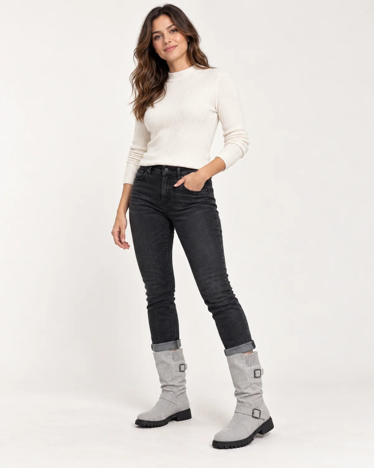 Solaine - Women's Boots in Gray