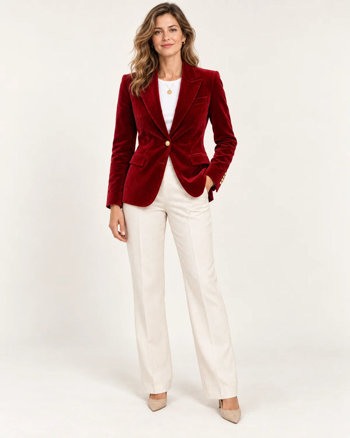Cecile - Women's Blazers in Red