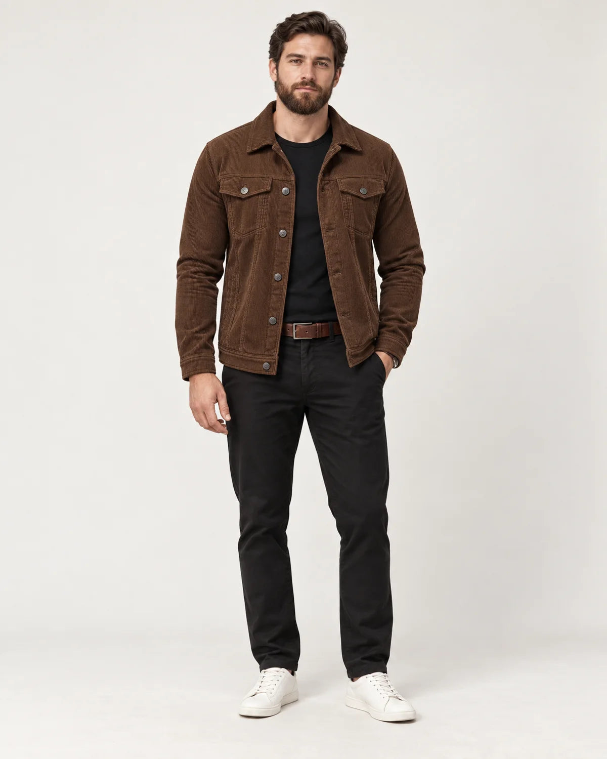 Torsten - Men's Jackets in Dark Brown