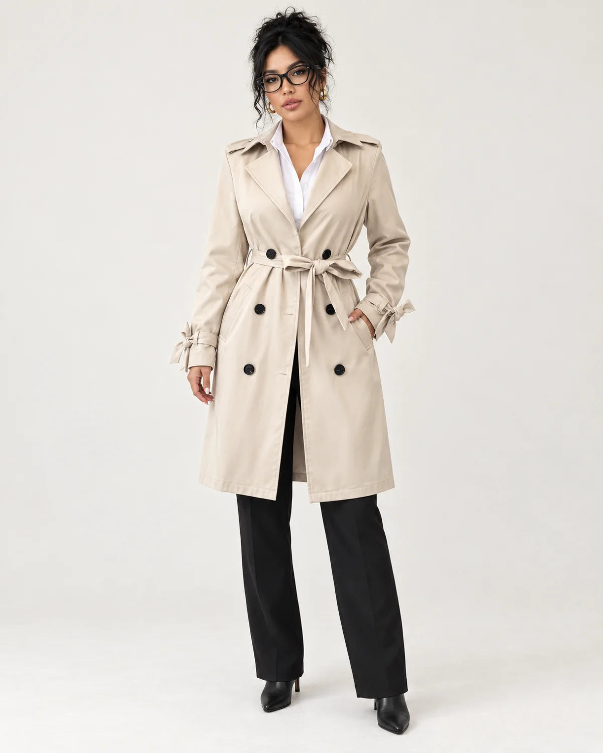 Vivienne - Women's Coats in Stone