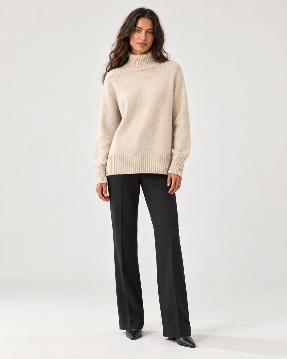 Adeline - Women's Sweaters in Beige