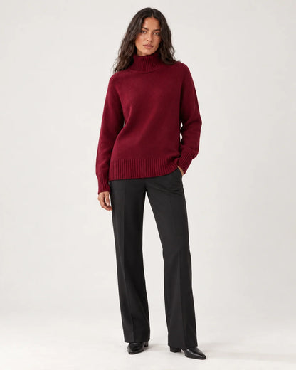 Adeline - Women's Sweaters in Bordeaux