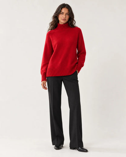 Adeline - Women's Sweaters in Red