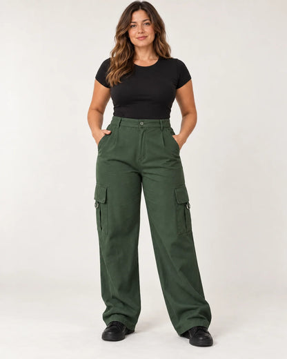 Waverly - Women's Pants in Olive Green