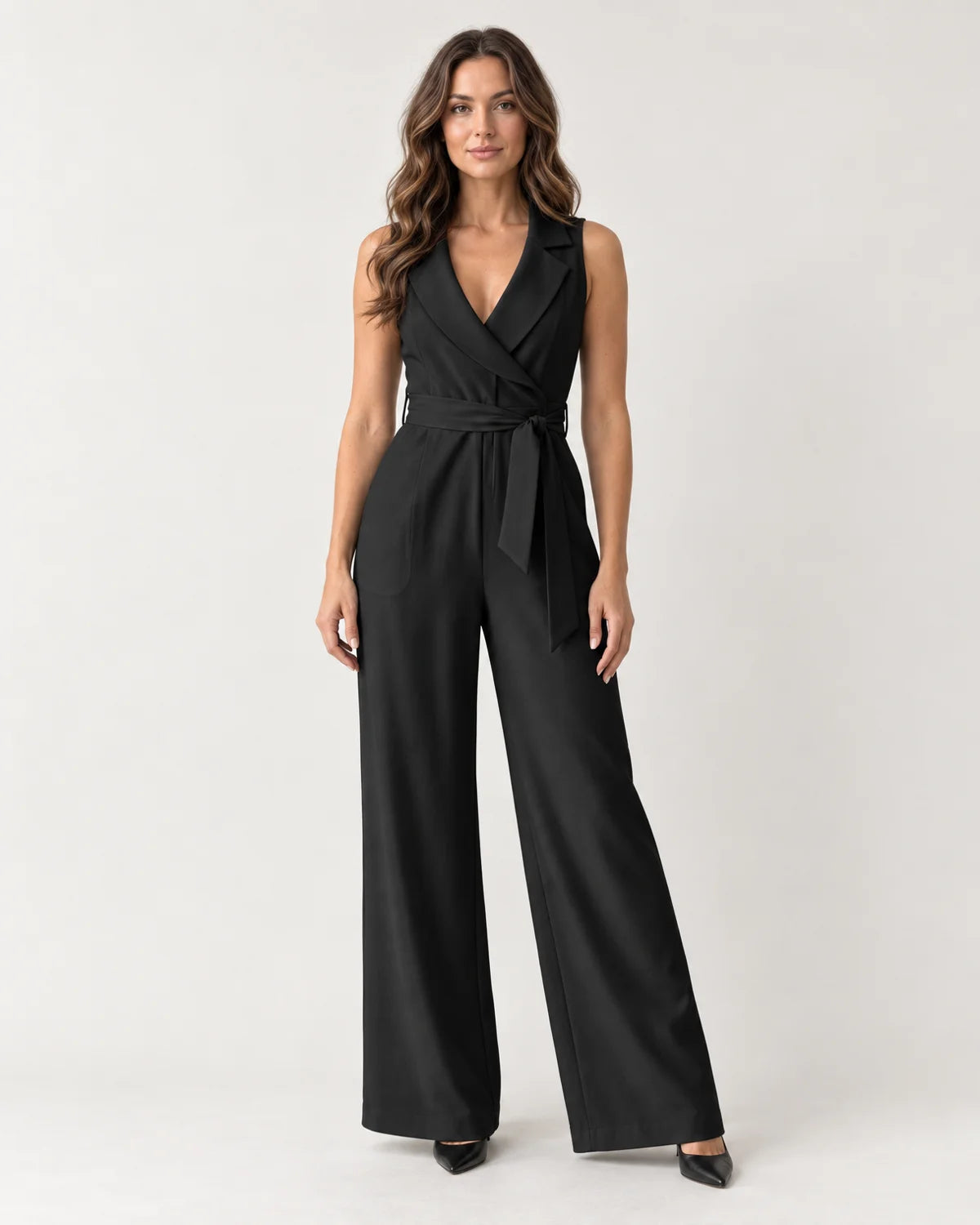 Genevieve - Women's Jumpsuit in Black