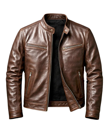 Men's Vintage Leather Jacket - view 2