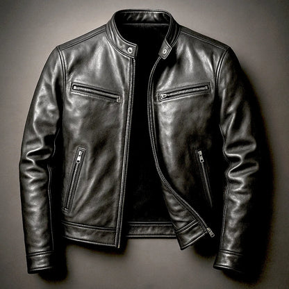 Men's Vintage Leather Jacket - view 3