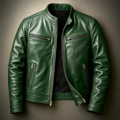 Men's Vintage Leather Jacket - view 4