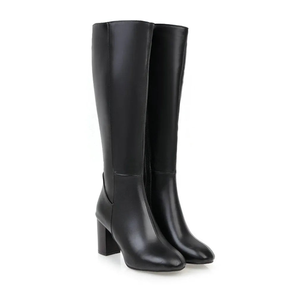 Women's Knee-High Leather Boots - view 2
