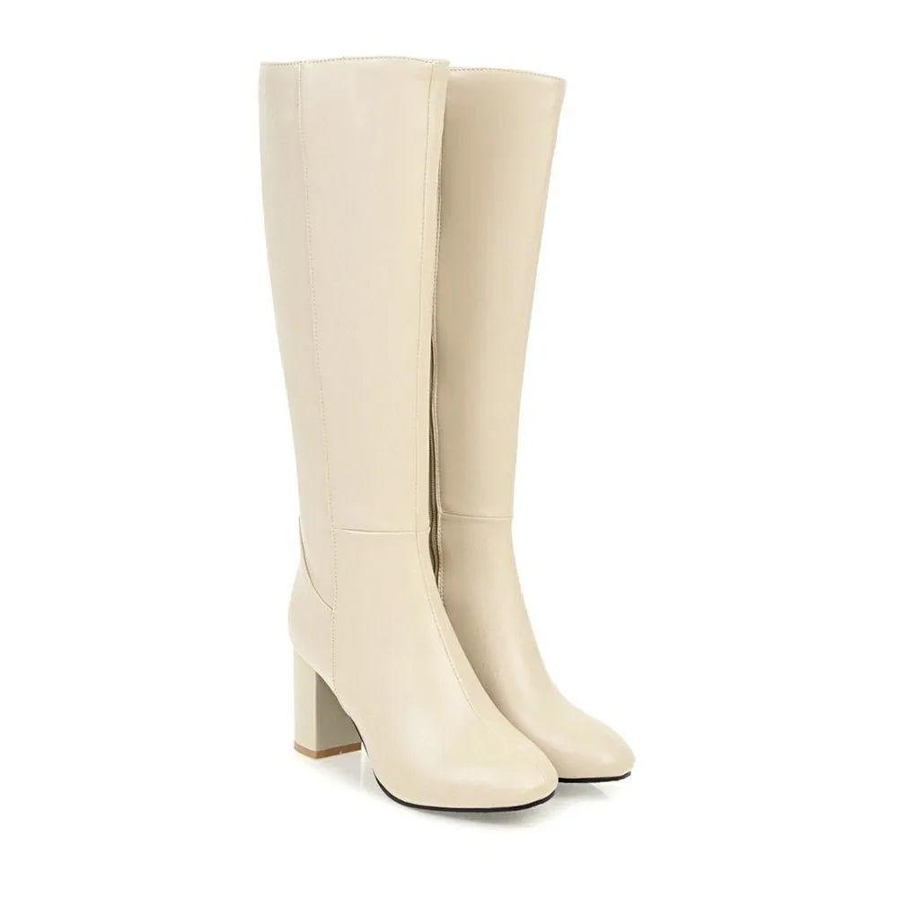 Women's Knee-High Leather Boots - view 4