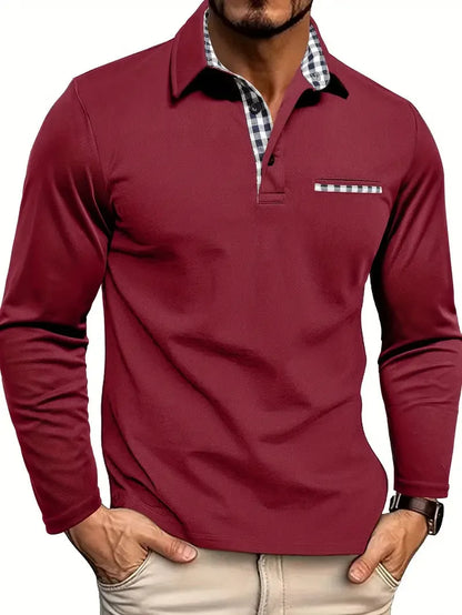 Men's Long-Sleeve Knit Polo - view 2