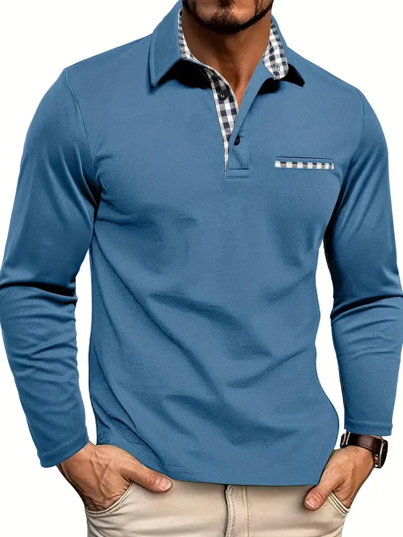 Men's Long-Sleeve Knit Polo - view 4