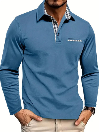 Men's Long-Sleeve Knit Polo - view 4