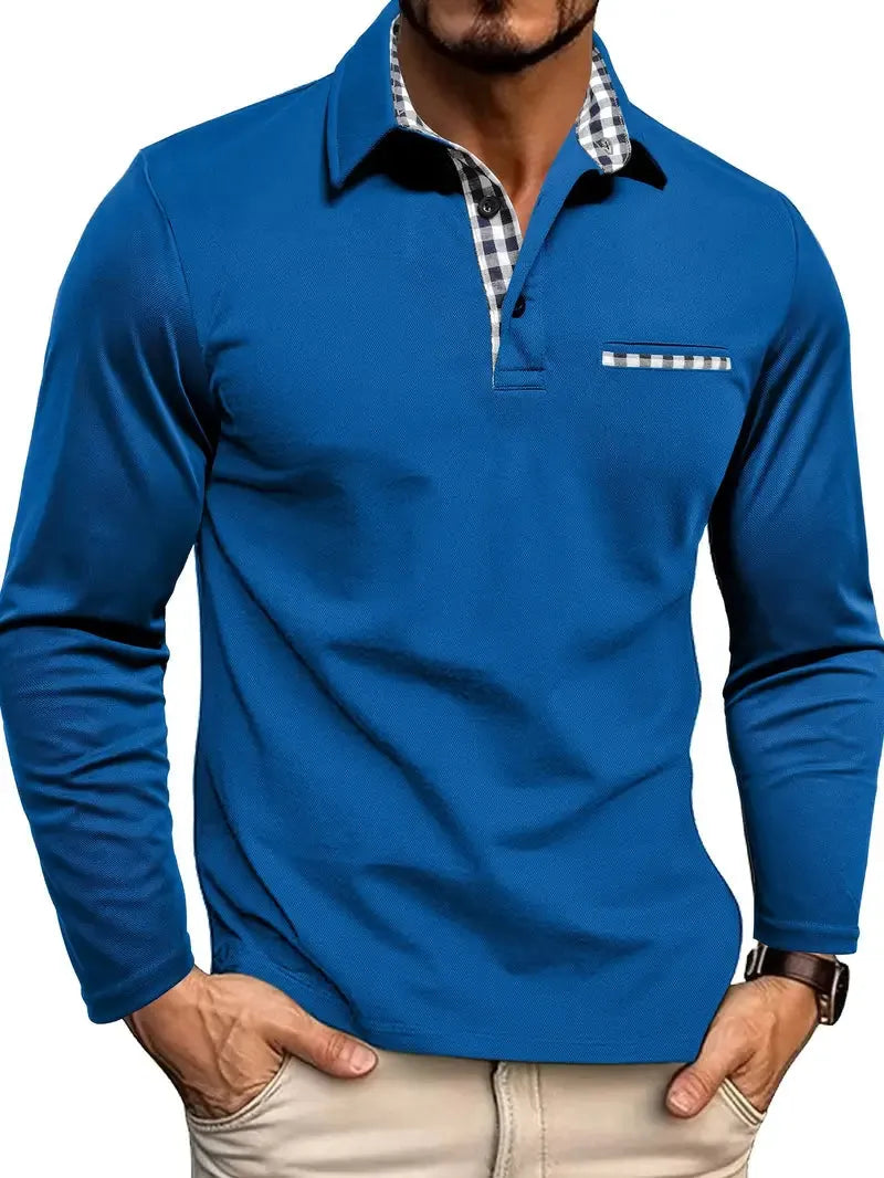 Men's Long-Sleeve Knit Polo - view 5