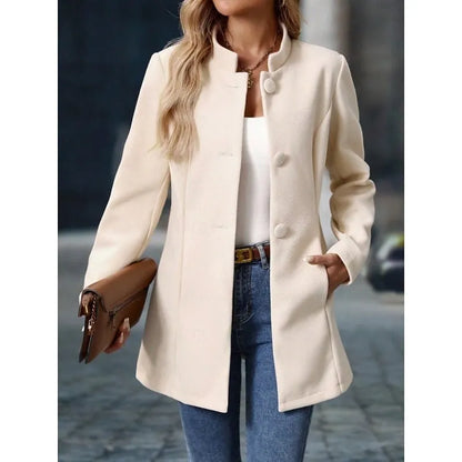Women's Stand-Collar Trench Coat