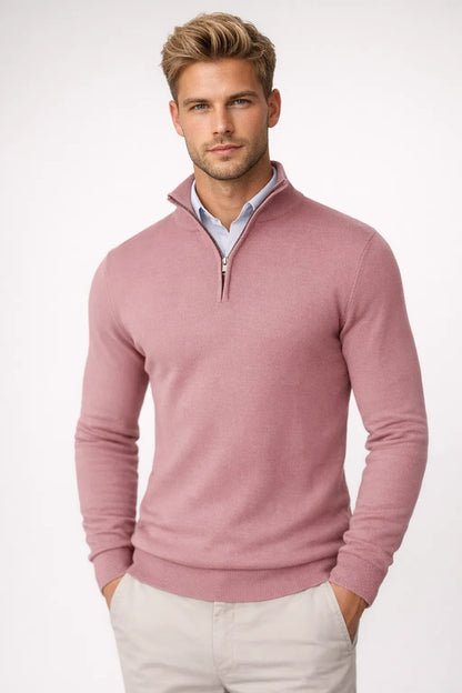 Men's Half-Zip High-Neck Sweater - view 3
