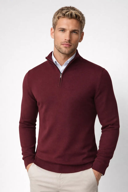 Men's Half-Zip High-Neck Sweater - view 4