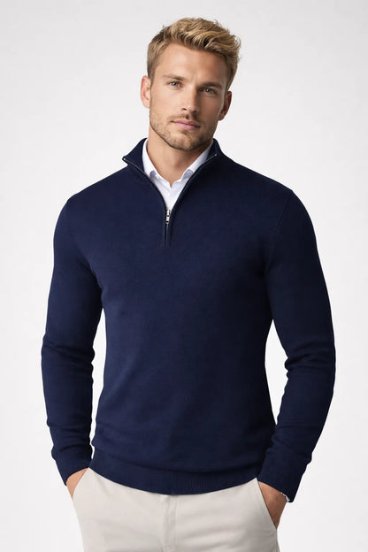 Men's Half-Zip High-Neck Sweater - view 6