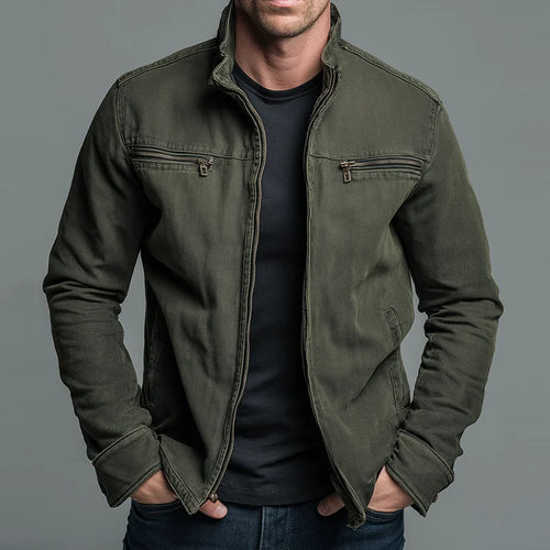 Men's Cotton Stand Collar Winter Jacket