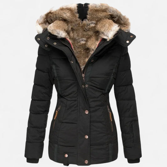 Aisa | Lined Winter Coat Button Front