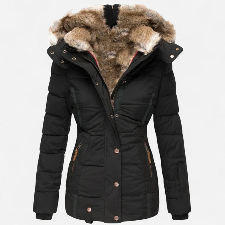 Aisa | Lined Winter Coat Button Front