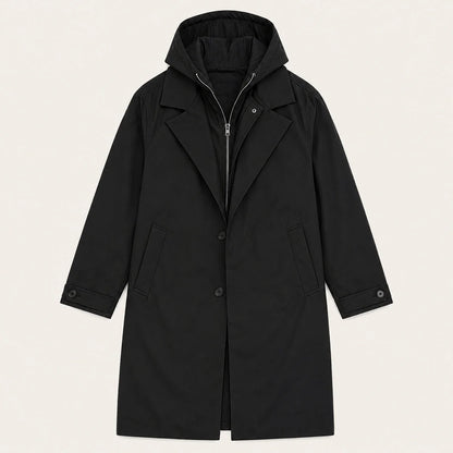 Oldborough | Men's Hooded Long Rain Coat