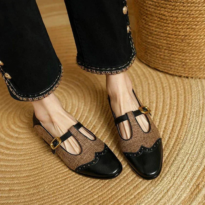 Buckle Strap Mary Jane Loafers