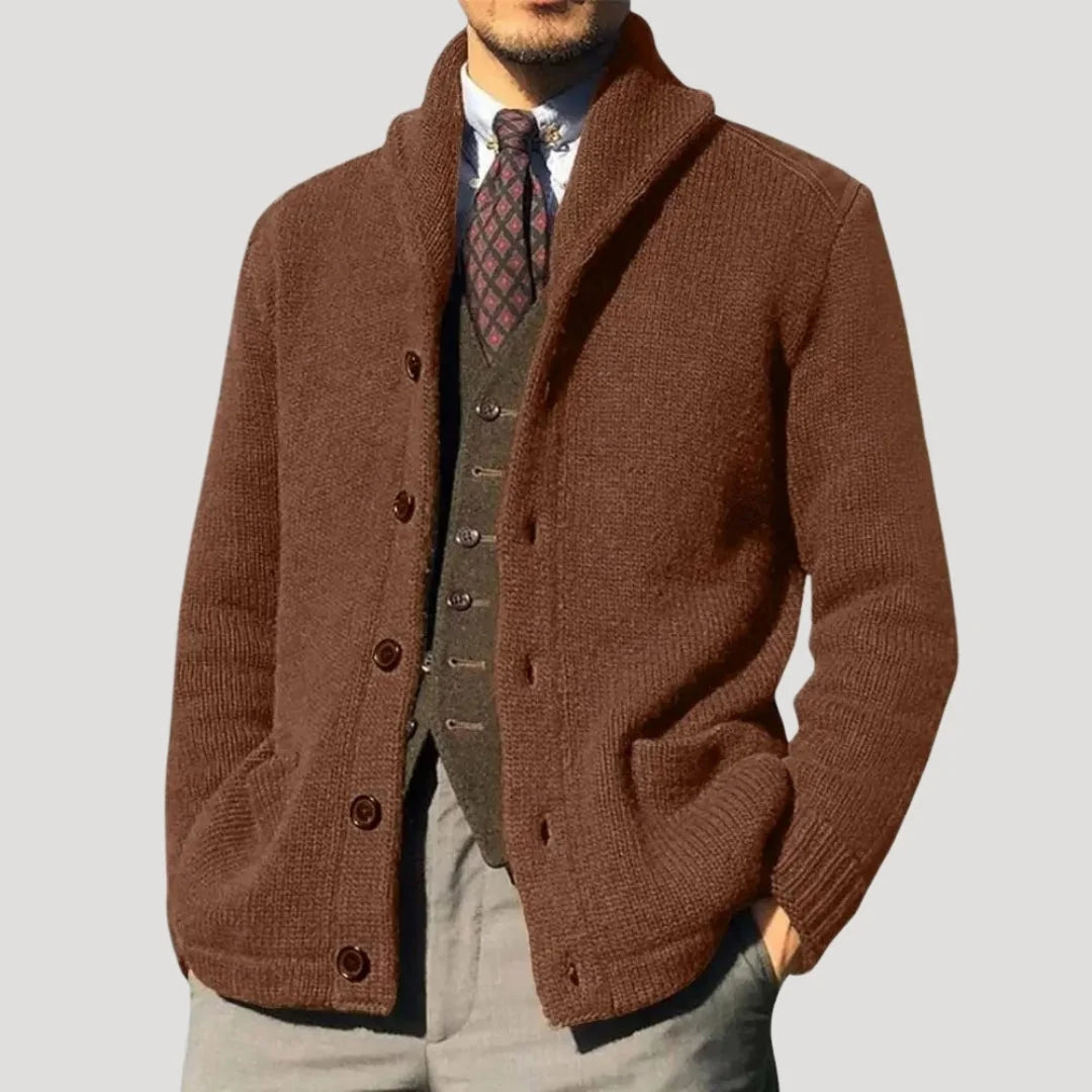 Men's Shawl Collar Cardigan Coatigan