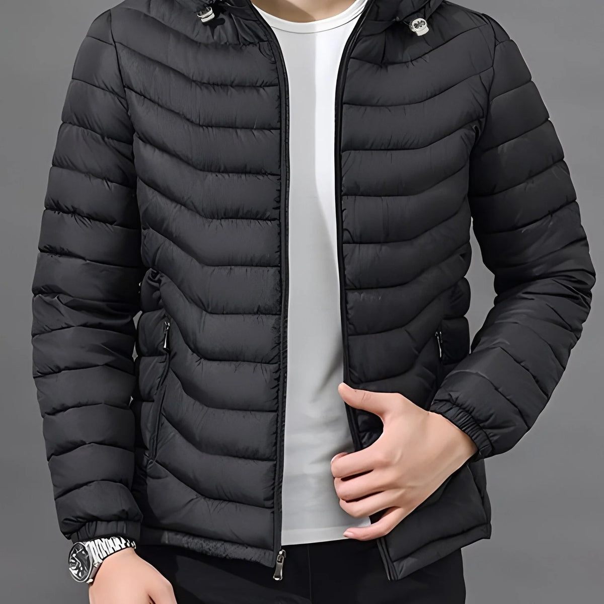 Men's Hooded Winter Puffer Jacket
