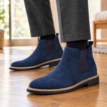 Men's Suede-Look Chelsea Boots