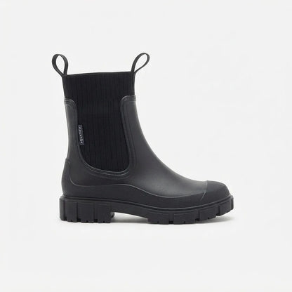 Chelsea Boots with Lug Sole and Pull Tabs