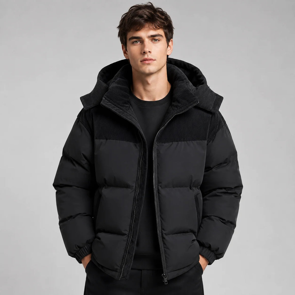 Men's Hooded Puffer Jacket