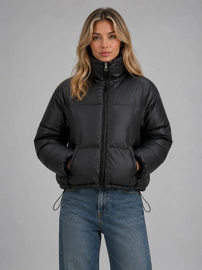Sabrina | Cropped Puffer Jacket High Neck