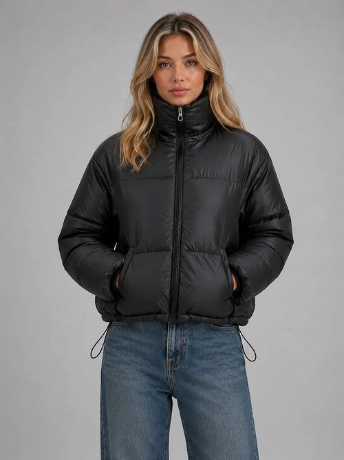 Sabrina | Cropped Puffer Jacket High Neck