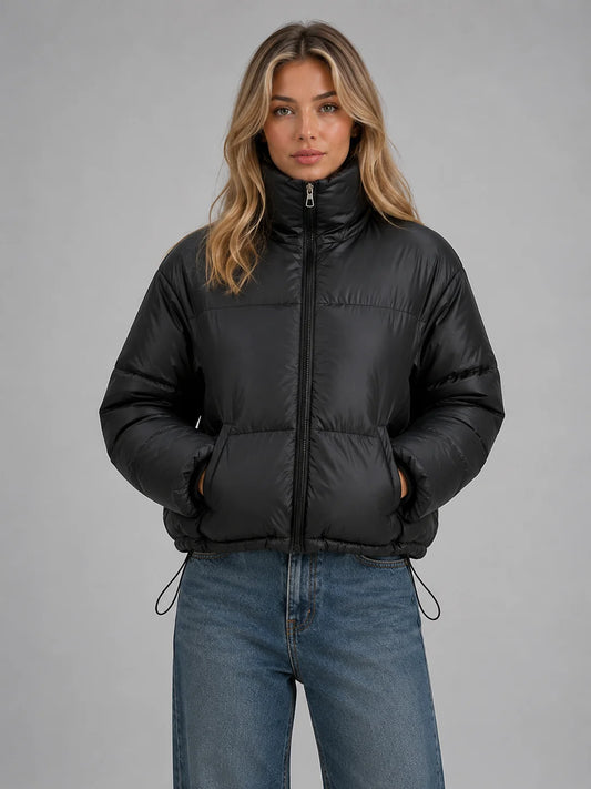 Sabrina | Cropped Puffer Jacket High Neck