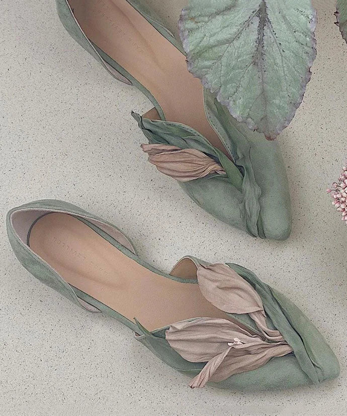 Comfortable Pointed Toe D'Orsay Flats
