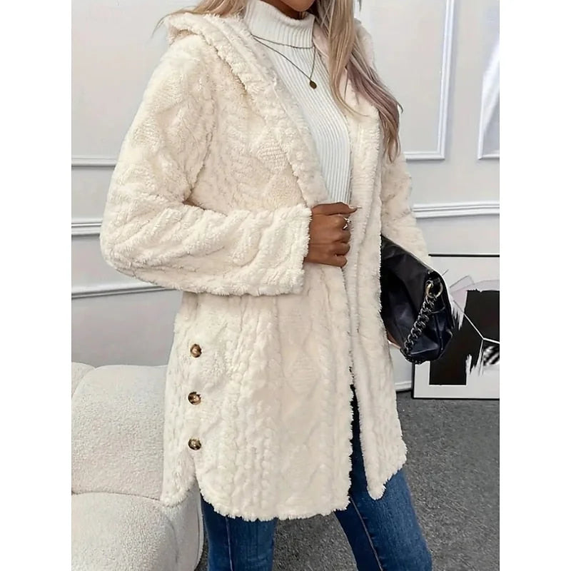 Women's Hooded Fleece Winter Jacket