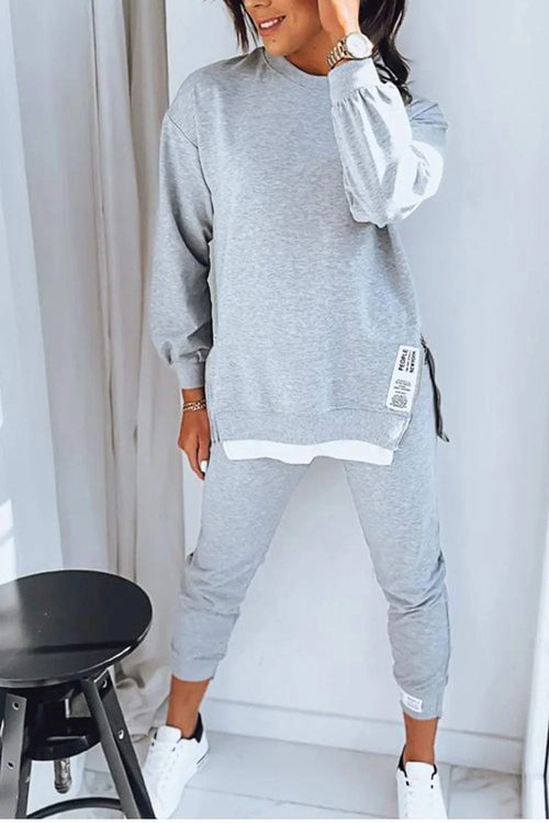 Women's Knit Pullover and Jogger Lounge Set
