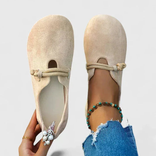 Round Toe Slip-On Flats