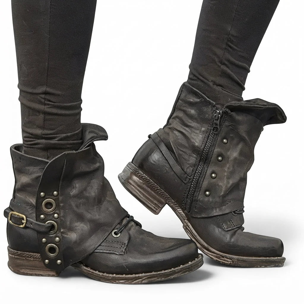 Chelsea Boots – Black Slouch Biker