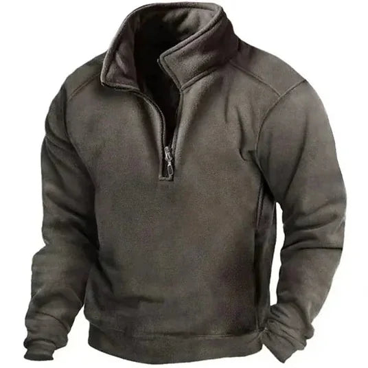 Men's Half-Zip Fleece Pullover Sweater