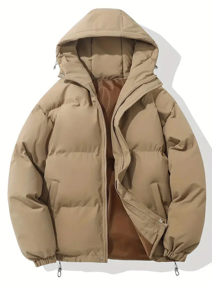 Men's Hooded Puffer Jacket Quilted