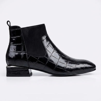 Lorena | Chelsea Boots Croc-Effect Patent