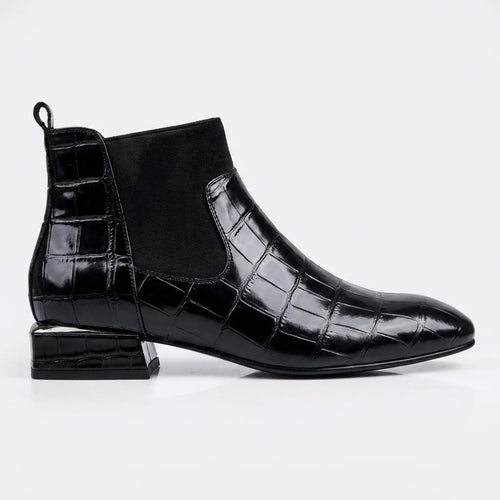 Lorena | Chelsea Boots Croc-Effect Patent