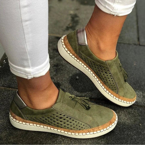 Loafers Perforated Suede Slip-On