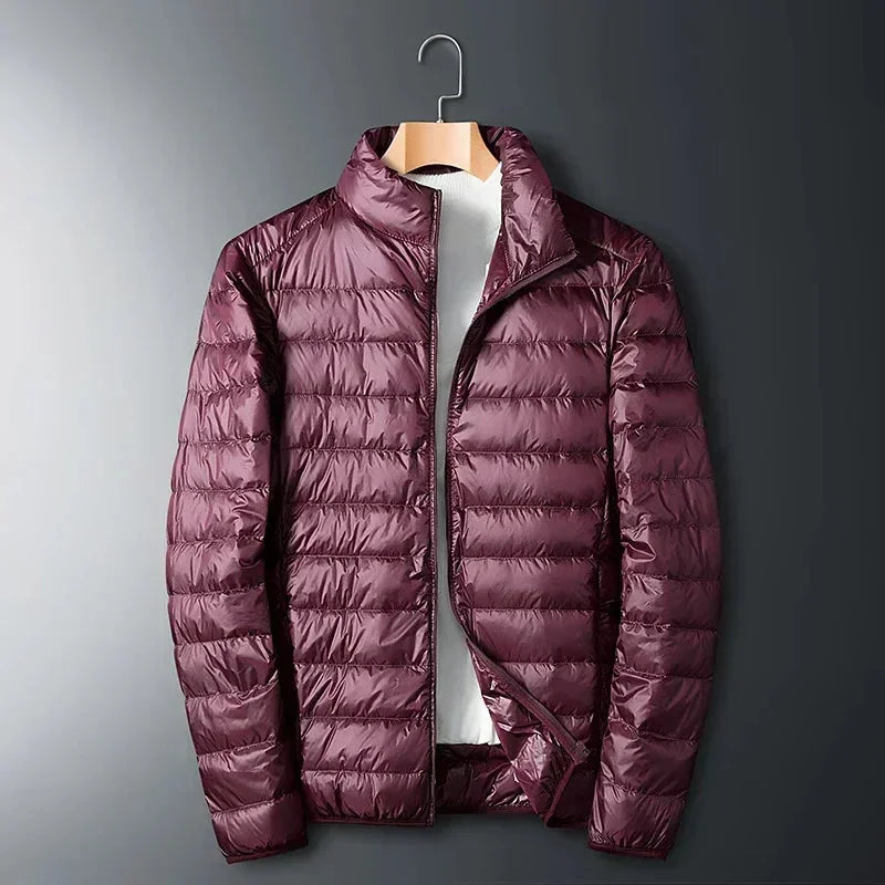 Men's Puffer Jacket – Navy Lightweight Packable