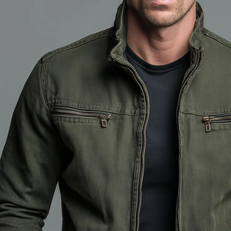 Men's Cotton Stand Collar Winter Jacket
