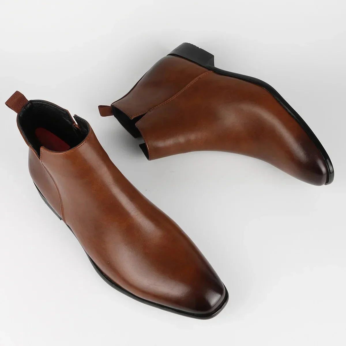 Men's Chelsea Boots with Side Zip